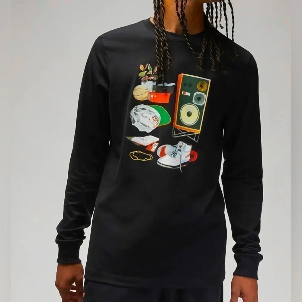 Jordan Black Shirt w/Graphics